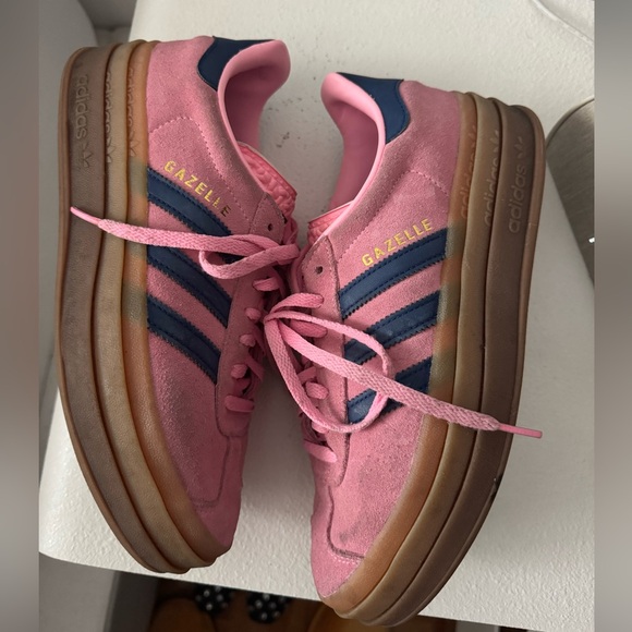 Adidas Women's Pink Gazelle Sneakers - Picture 4 of 5